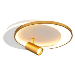 Opviq Lámpara de pared 4156-3-01 Blanco y dorado